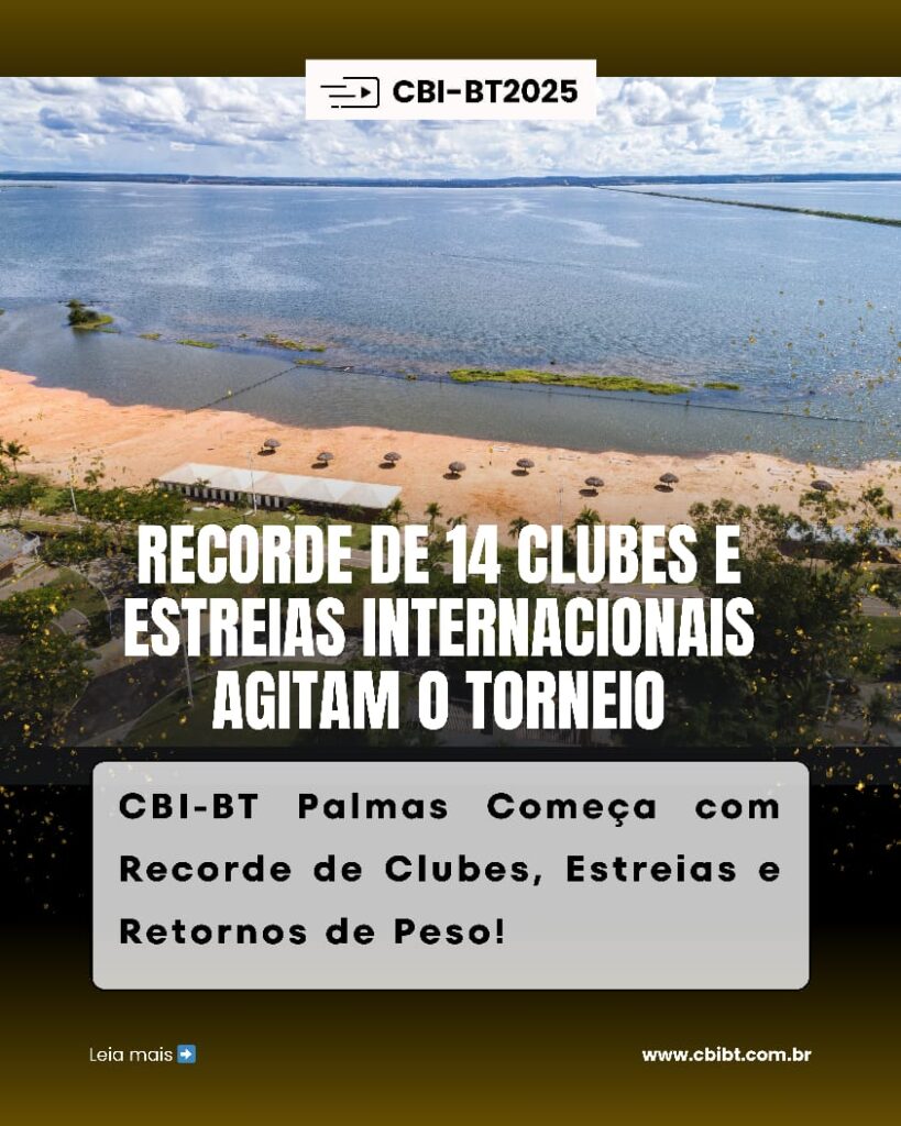CBI-BT Palmas Começa com Recorde de Clubes, Estreias e Retornos de Peso!