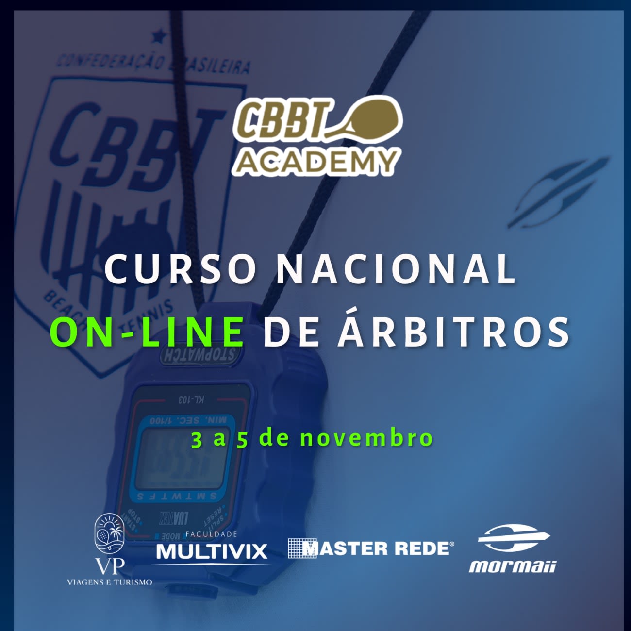 Pôster Curso Nacional de Arbitragem Online